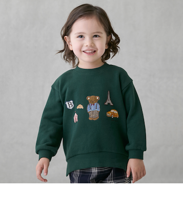 くまモチーフトレーナー