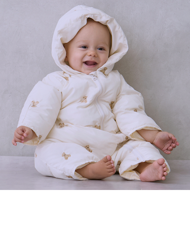 アソート刺しゅう中綿ジャンプスーツ