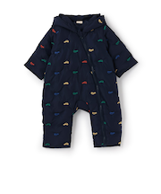 アソート刺しゅう中綿ジャンプスーツ