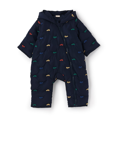 アソート刺しゅう中綿ジャンプスーツ