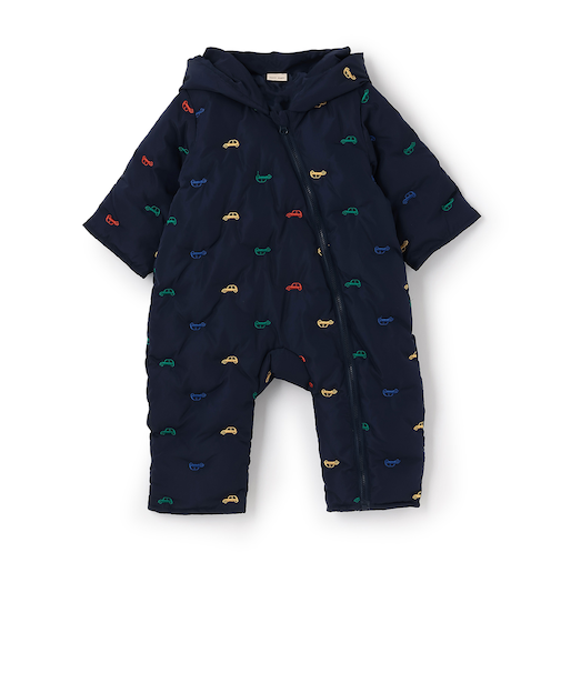 アソート刺しゅう中綿ジャンプスーツ