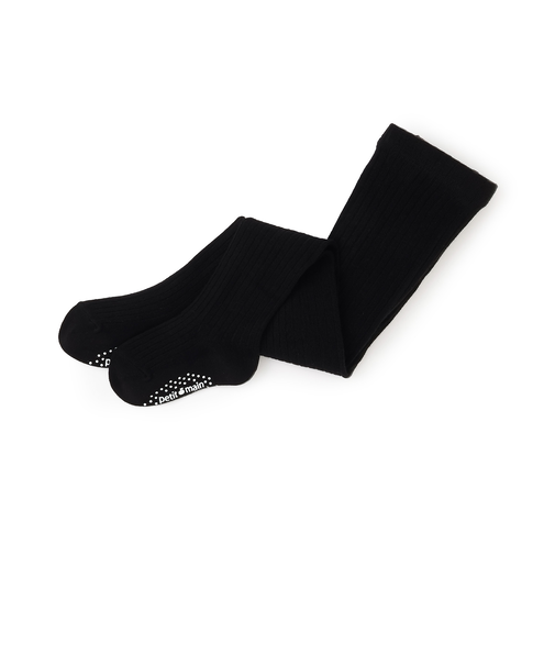 ウール混リブタイツ