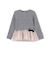 【フワもちっと】ニットペプラムチュールチュニック