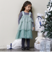 チュールフリルワンピース