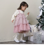 チュールフリルワンピース