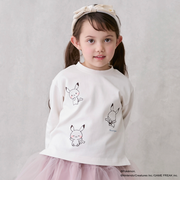 【モンポケ】刺しゅう長袖T