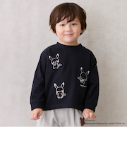 【モンポケ】刺しゅう長袖T