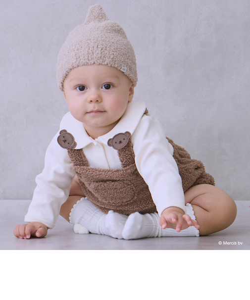 【dick bruna】衿付きロンパース+ボアサロペセット