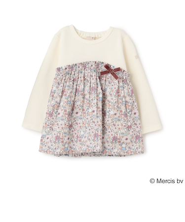 【miffy】花柄ドッキングチュニック