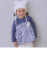 【miffy】花柄ドッキングチュニック