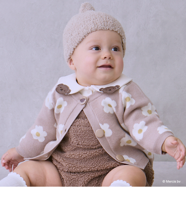 【dick bruna】花柄ニットカーディガン