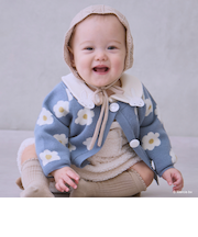 【dick bruna】花柄ニットカーディガン