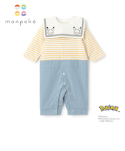 【モンポケ】セーラーカバーオール