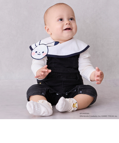 【モンポケ】モチーフサロペット