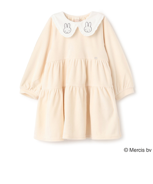 miffy】衿ティアードワンピース｜プティマインの通販｜&mall（アンド