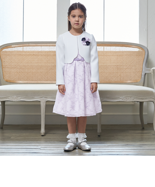 【フォーマル】レースOP+ノーカラーJKセット