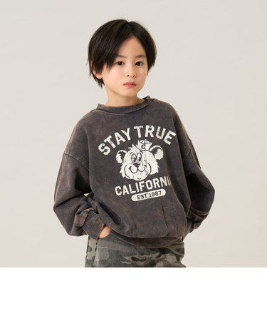 アメカジロゴプリントトレーナー