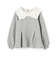 【裏起毛/リンク】リボン衿トレーナー