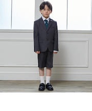 【フォーマル】グレーJK+ハーフパンツセット