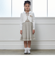 【フォーマル】チェックOP+スカラップJKセット