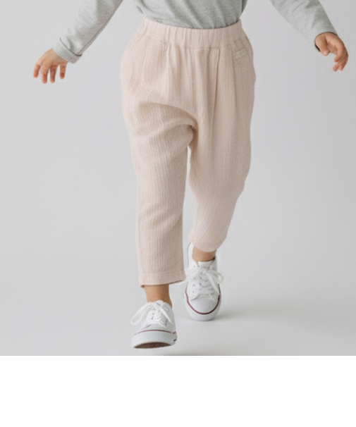 【防汚加工】楊柳クロップドパンツ