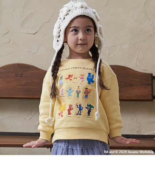 【SESAME STREET】キャラいっぱいトレーナー