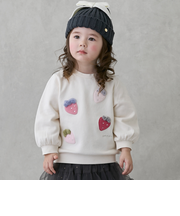 いちごモチーフトレーナー