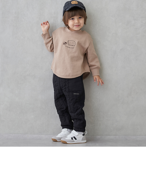 切り替えキルティングパンツ