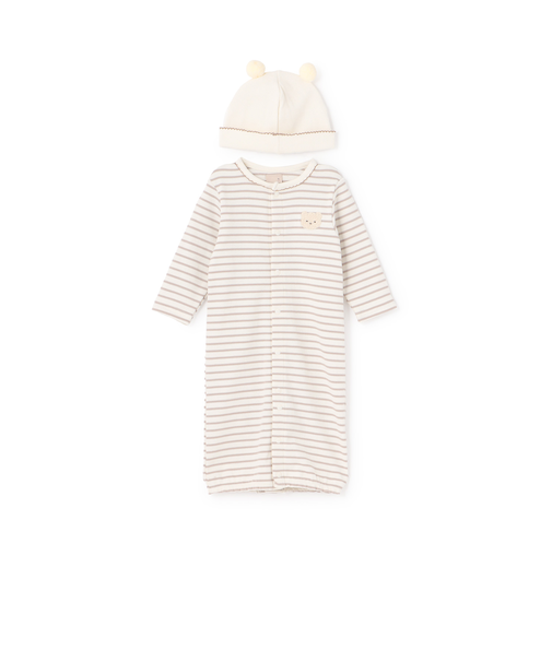 帽子つき2wayオール