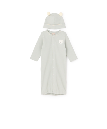 帽子つき2wayオール