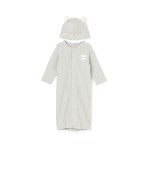 帽子つき2wayオール