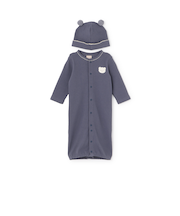 帽子つき2wayオール