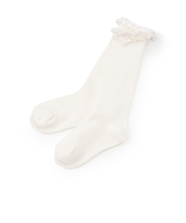 リボンつきハイソックス