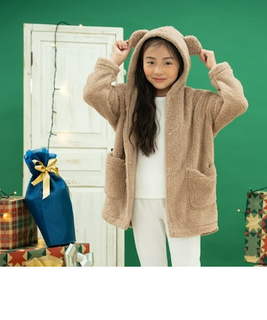 ふわもこフリースパーカー