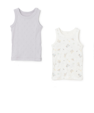 【弱酸性】男児タンク肌着2P