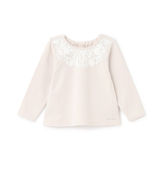 ヨークレース長袖Tシャツ