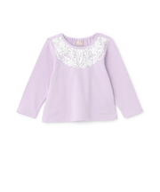 ヨークレース長袖Tシャツ