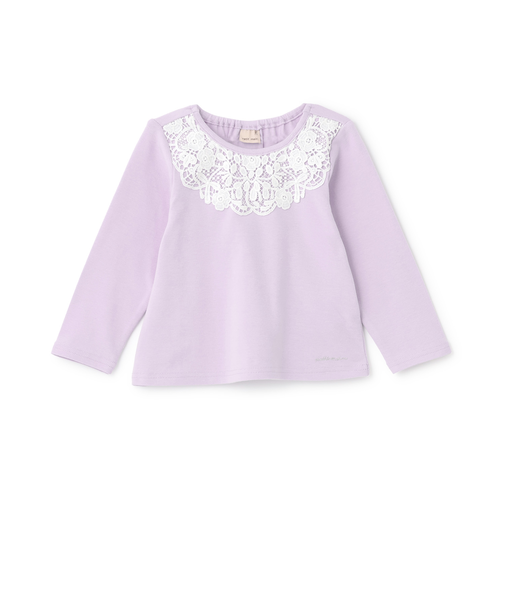 ヨークレース長袖Tシャツ