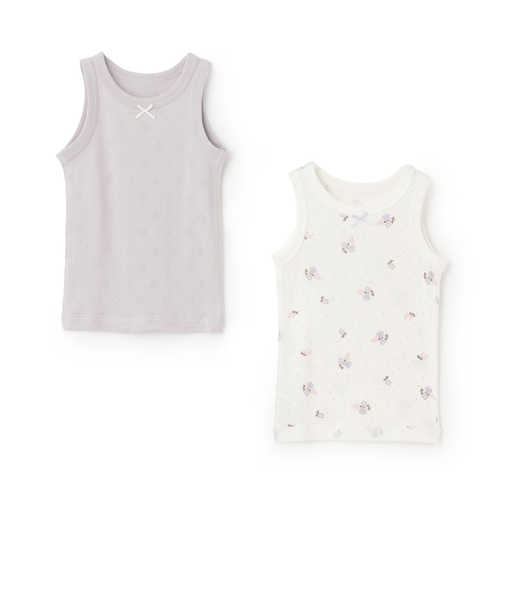 【弱酸性】女児タンク肌着2P
