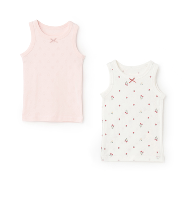 【弱酸性】女児タンク肌着2P