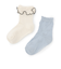 フリルクルーソックス2P