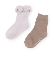 フリルクルーソックス2P