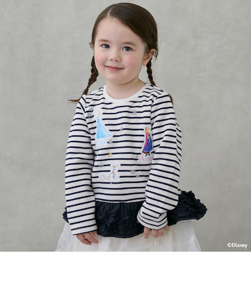 【Frozen】ペプラム長袖Tシャツ