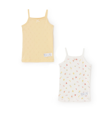 【弱酸性】女児キャミ肌着2P