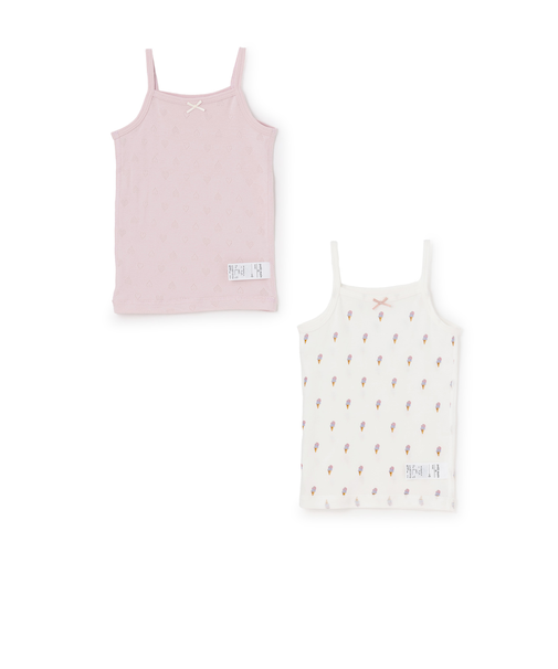 【弱酸性】女児キャミ肌着2P