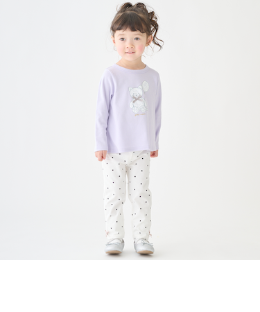 【プティプラ】GIRLS10分丈レギンス