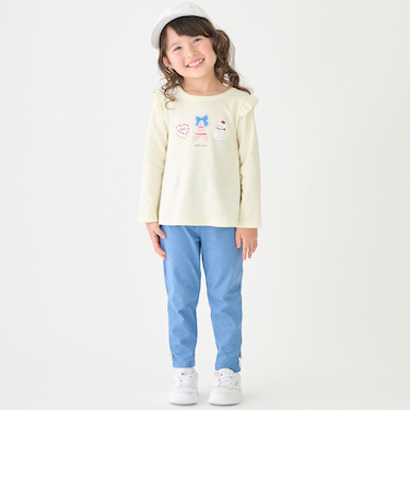 【プティプラ】GIRLS10分丈レギンス