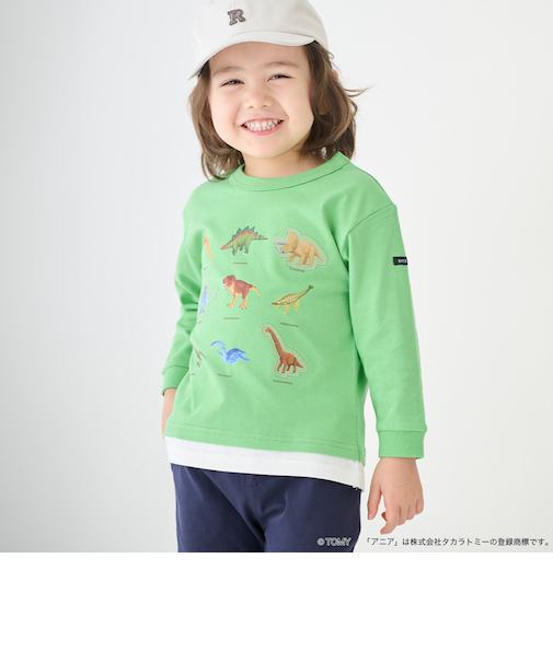 【TOMICA・ANIA】グラフィック長袖Tシャツ