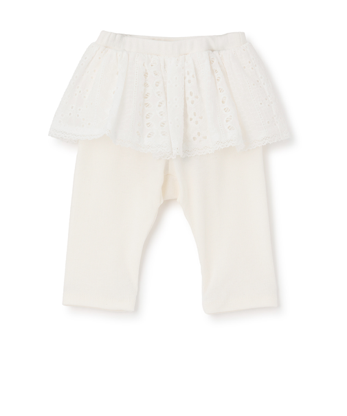 レーススカートつきレギンス