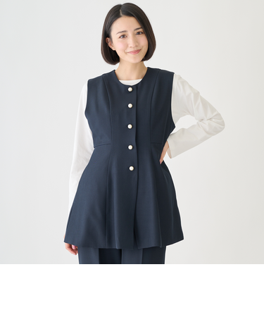 【フォーマル】ノーカラージレ